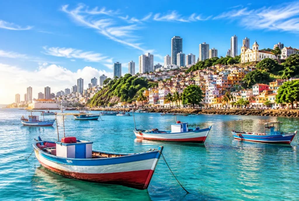 Morning Harbor in Salvador Bahia