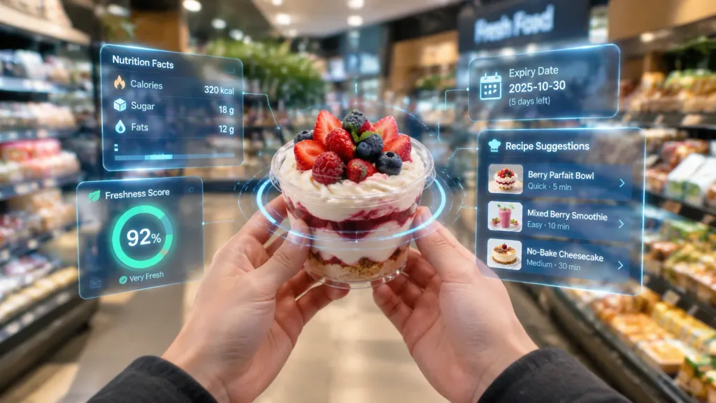 AR-интерфейс Покупки Продуктов