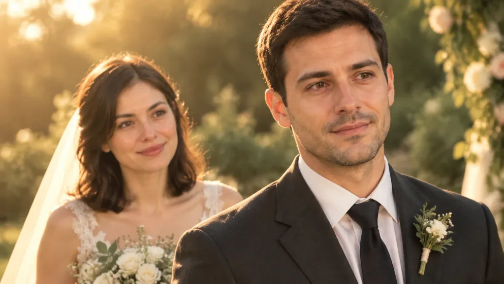 シネマティックな結婚式ファーストルック