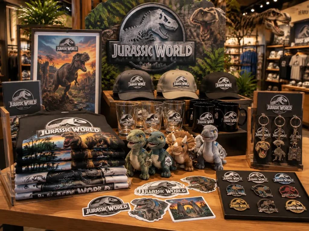 Dinosaur Park Gift Shop Merchandise Table