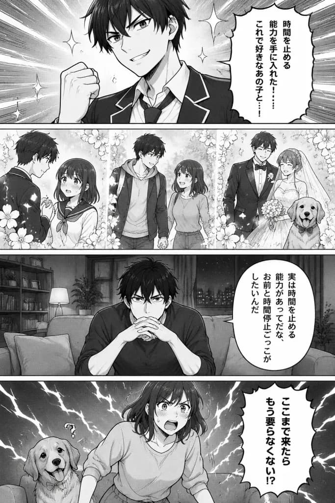 四格时间停止恋爱喜剧漫画