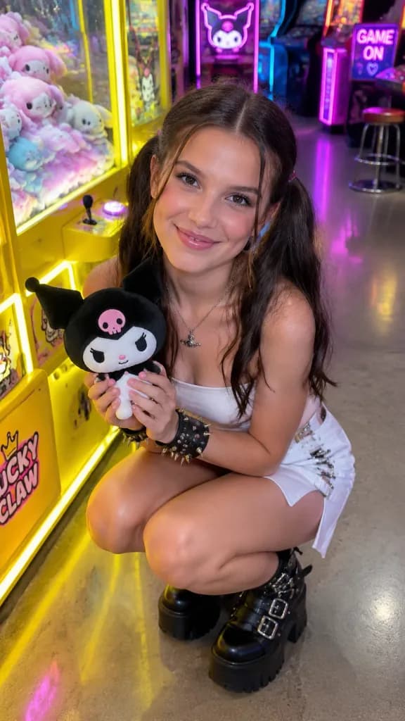 Soft Punk Arcade E-Girl Portrait