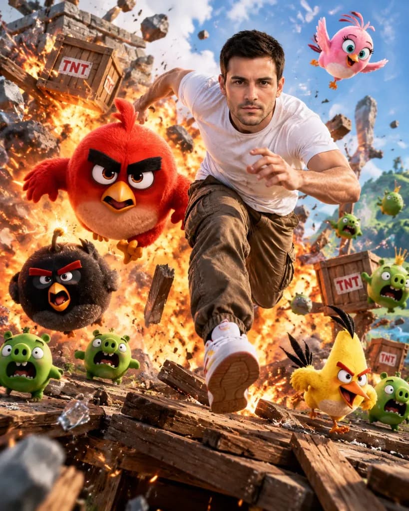 Angry Birds World Action Escape