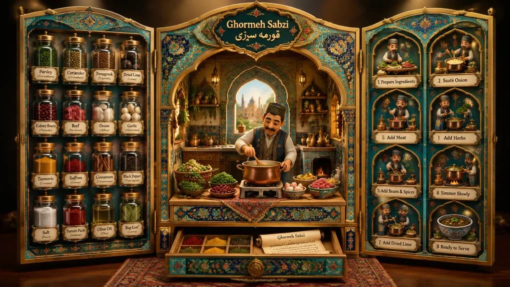 Medieval Culinary Altarpiece Display