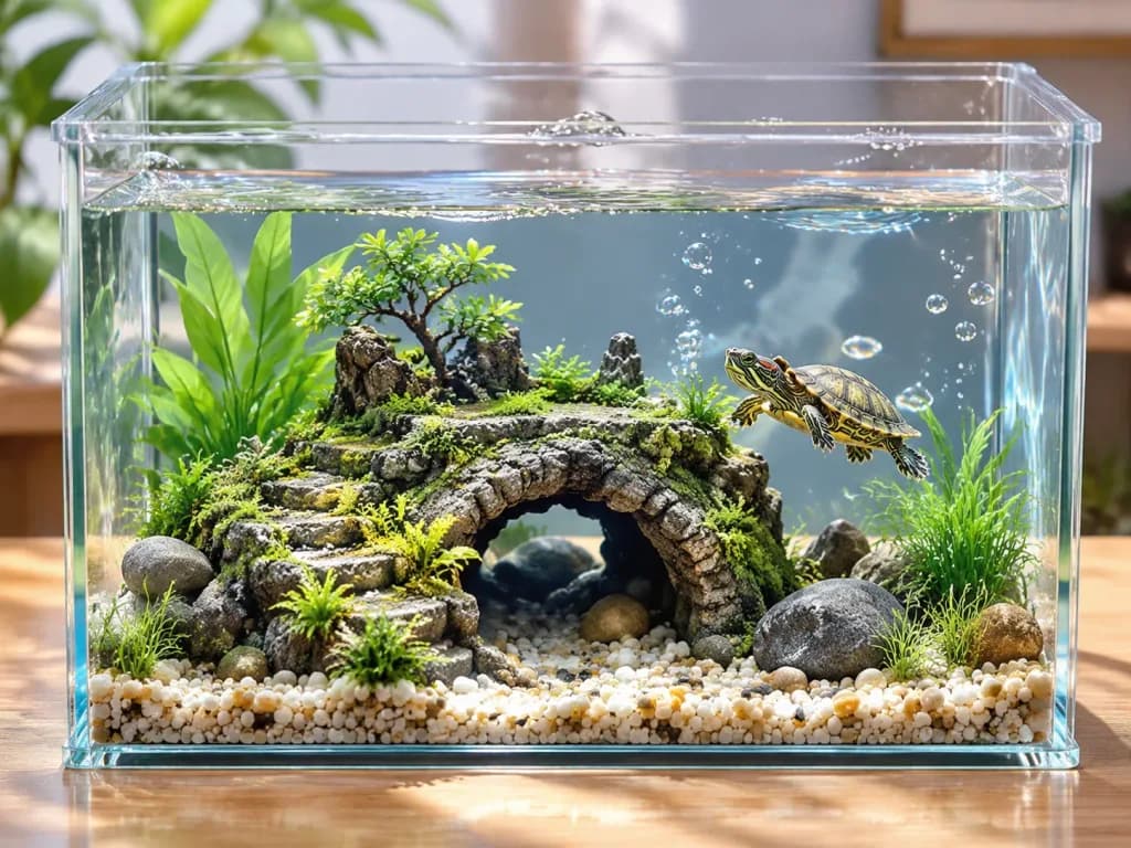 Miniature Turtle Tank Diorama