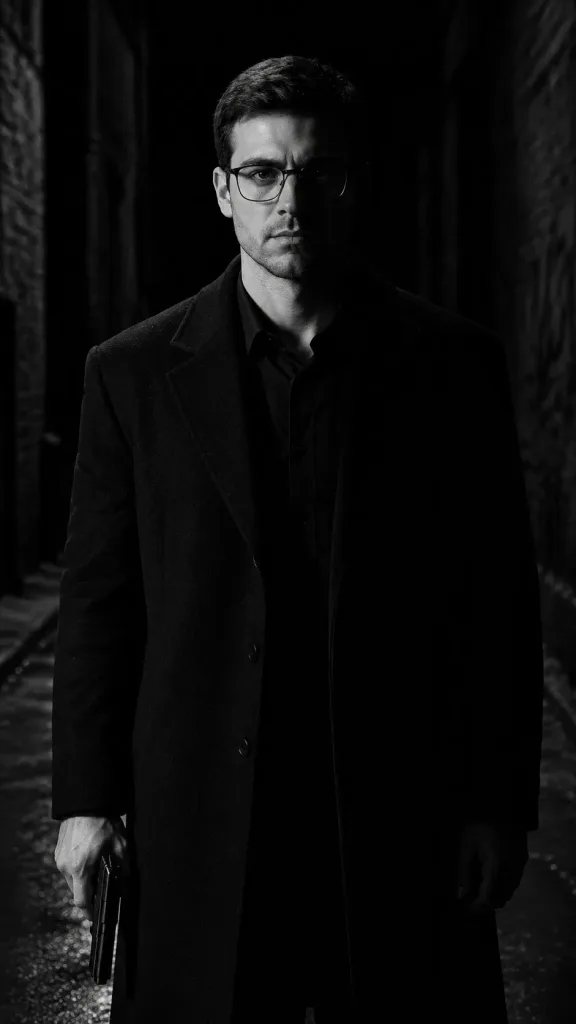 Film Noir Alley Split Lighting Portrait