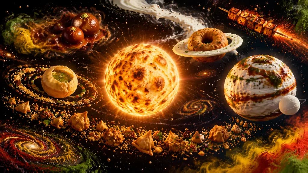 Cosmic Indian Street Food Solar System