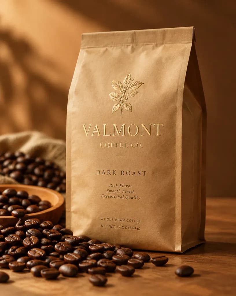 Artisan Coffee Packaging Product Photography