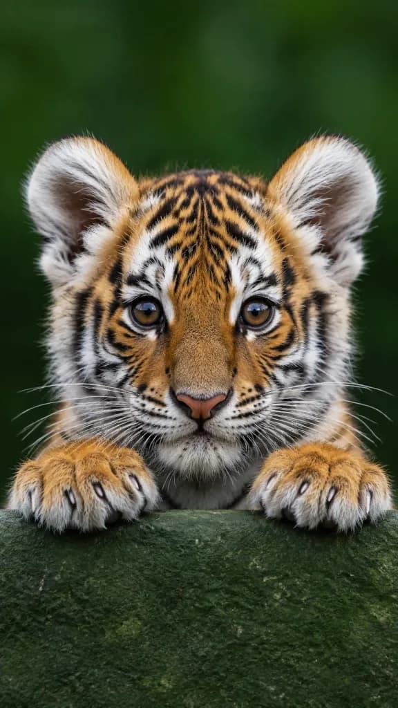 Nahaufnahme-Porträt Eines Tigerbabys