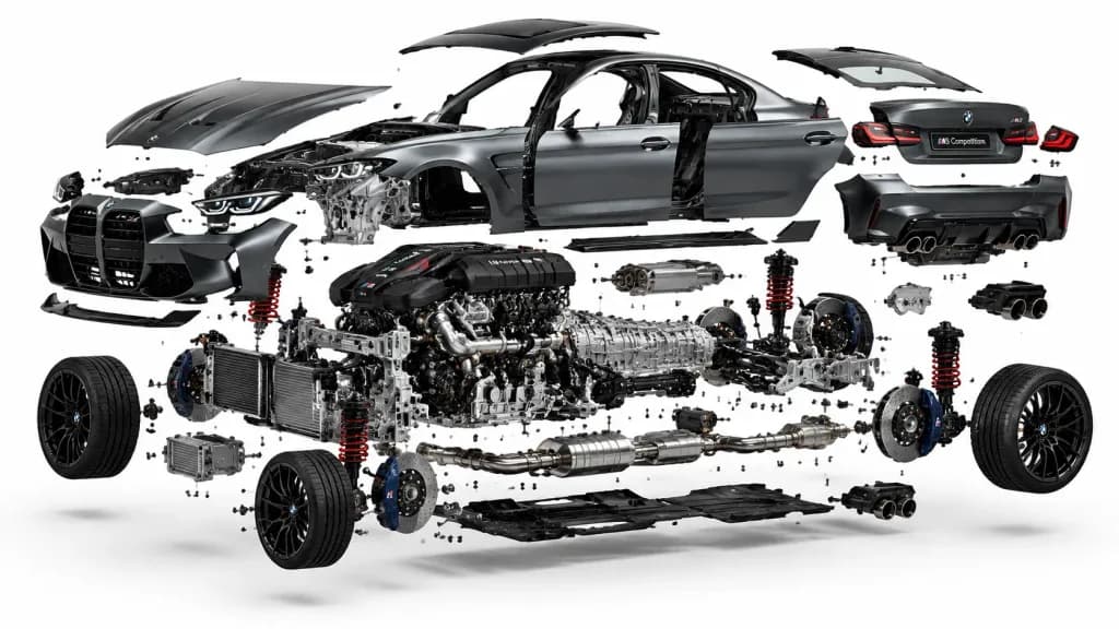 Exploded View Car Advertising Shot