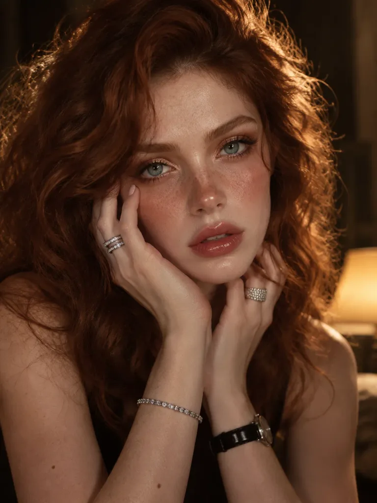 Warm Tungsten Close-Up Portrait