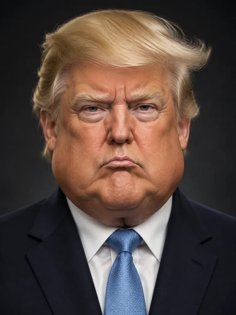 Hyperrealistic Caricature Studio Portrait