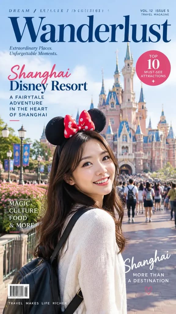 トラベル雑誌風カバーレイアウト