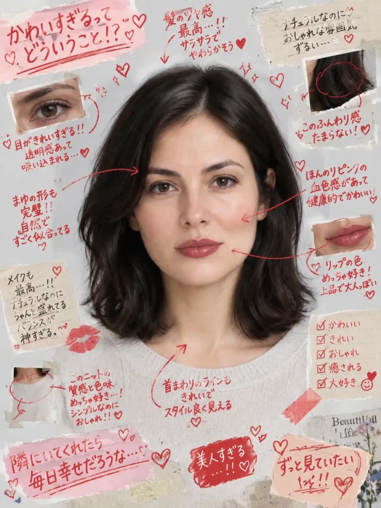 Red Marker Scrapbook Photo Annotations
