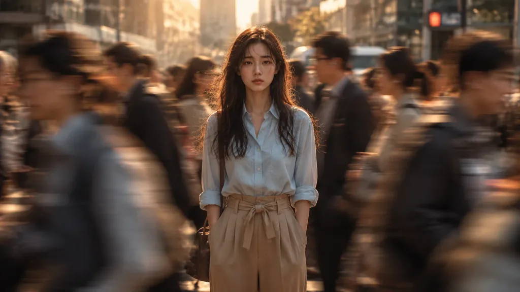 Stillness in a Moving Crowd