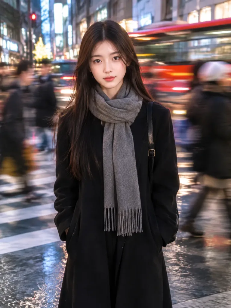 Cinematic Motion Blur Street Portrait