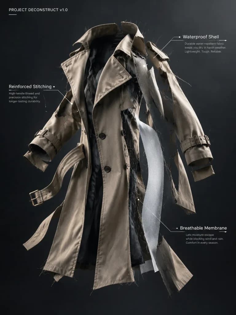 Deconstructed Garment Technical Freeze Frame