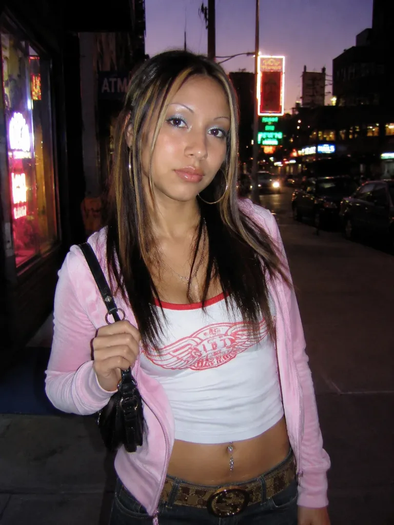 Early 2000s Digicam Urban Portrait