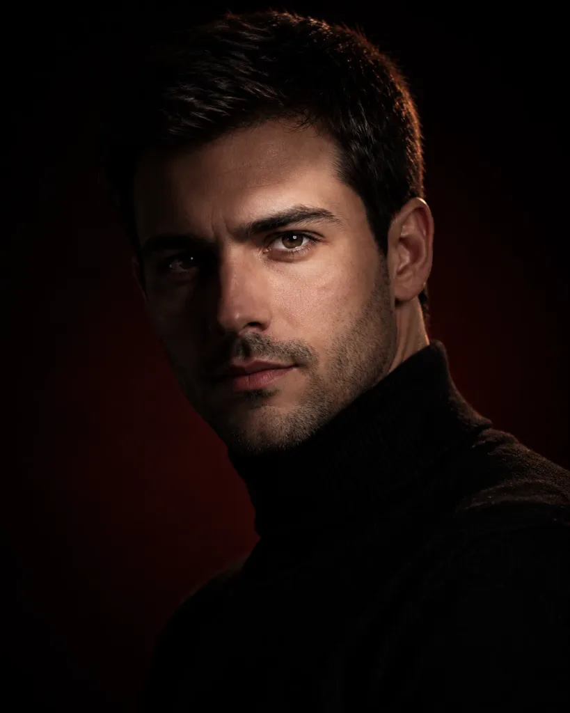 Chiaroscuro Luxury Fashion Studio Portrait