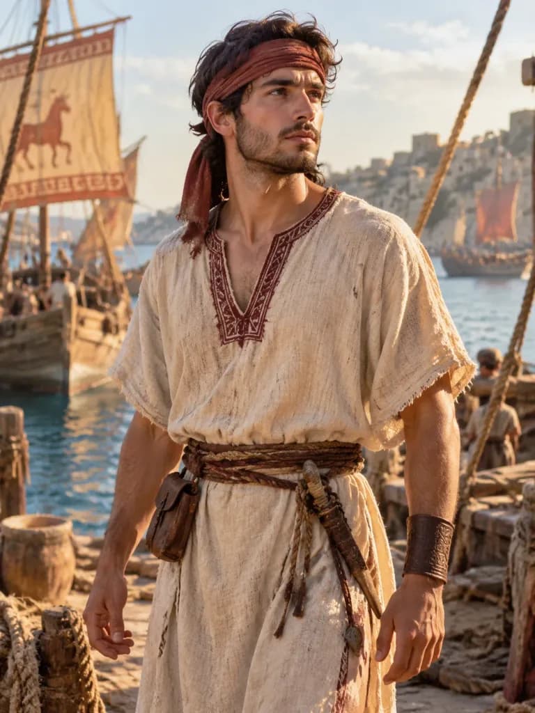 Ancient Phoenician Sailor Portrait