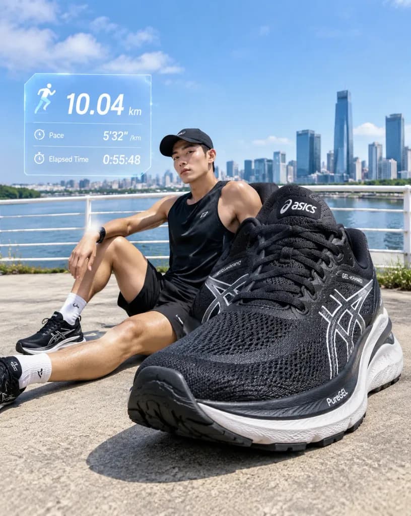 Surreal Giant Running Shoe Sports Advertisement