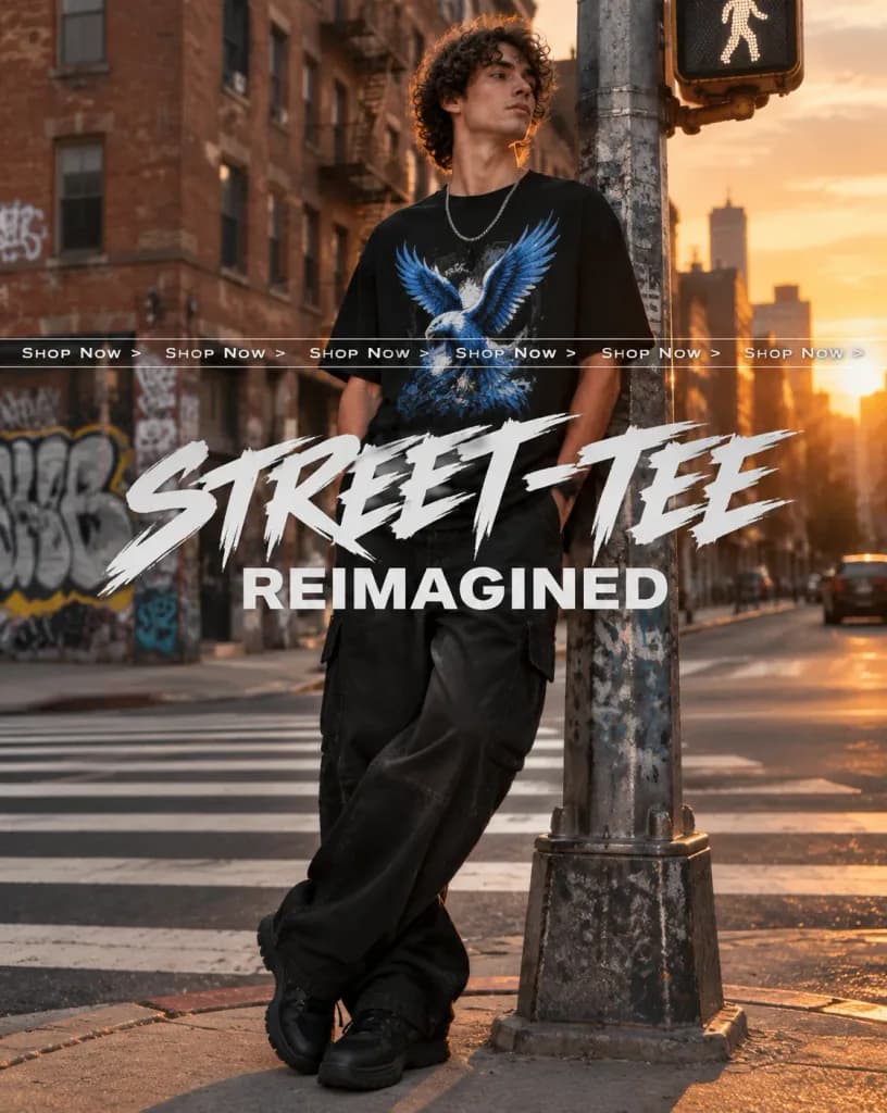 Golden Hour Streetwear Ad Campaign