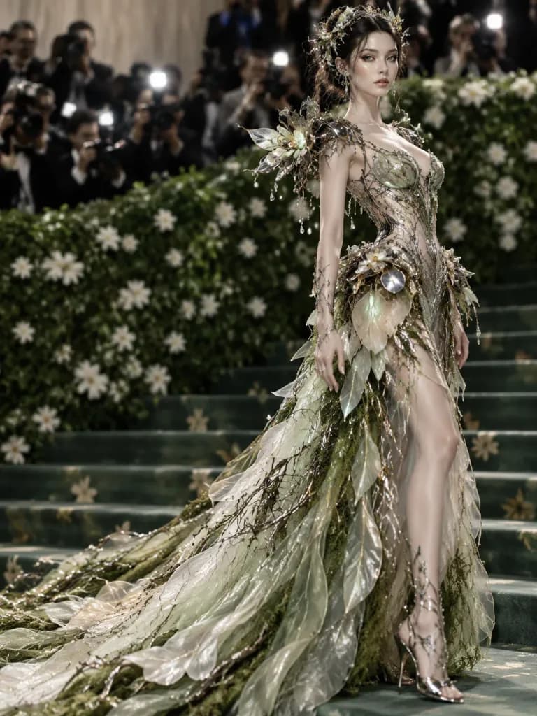 Biomechanical Nature Couture Met Gala Gown
