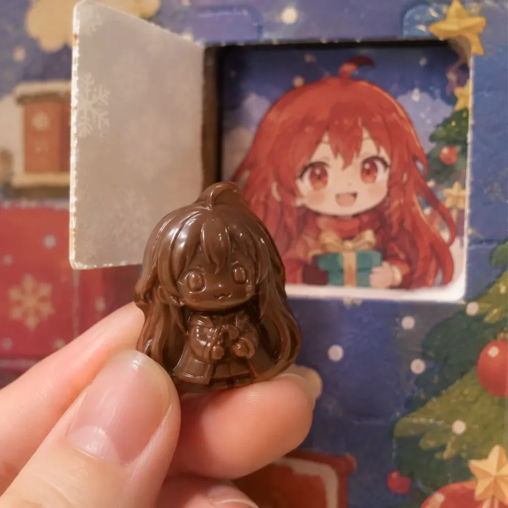 アドベントカレンダーの型抜きチョコ