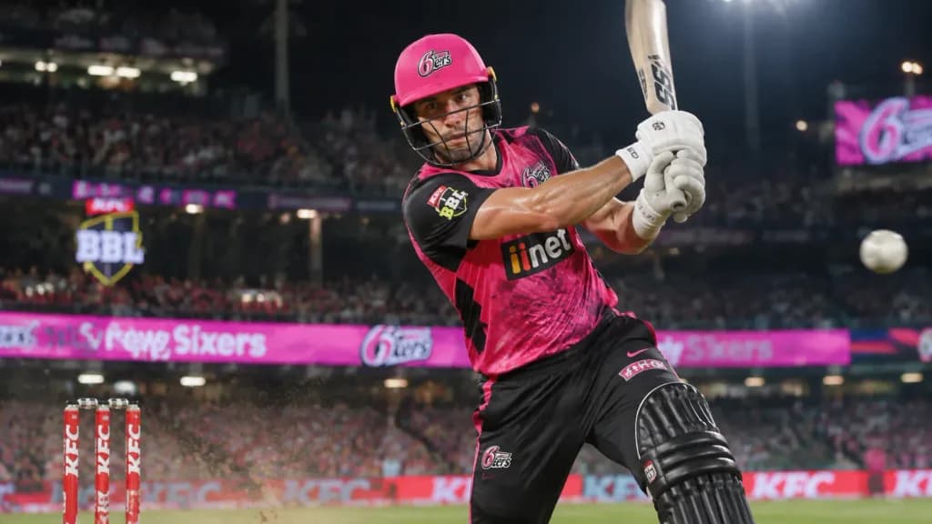 BBL Night Match Cricket Action Shot