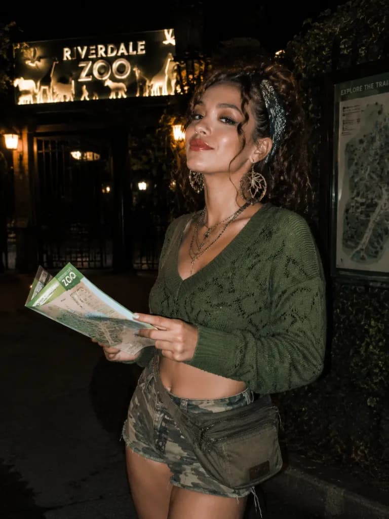 Candid Y2K Night Zoo Snapshot
