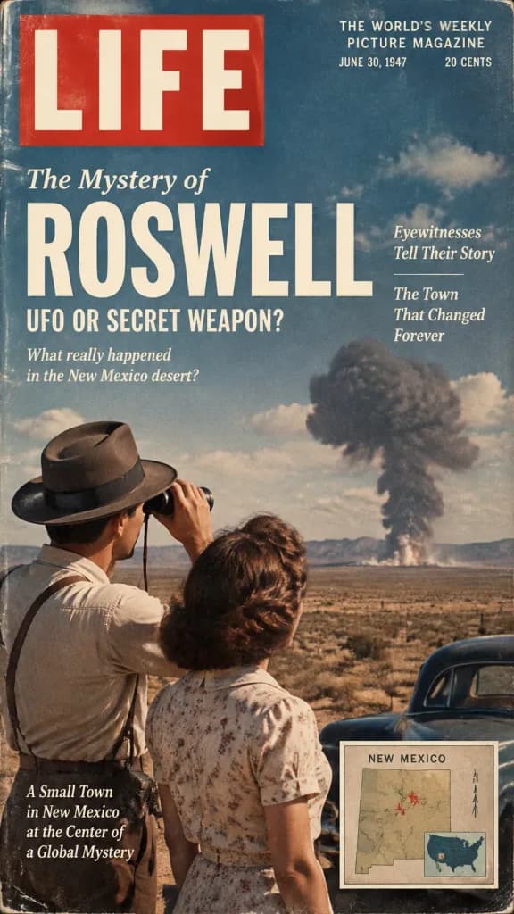 Capa de Revista Histórica Vintage