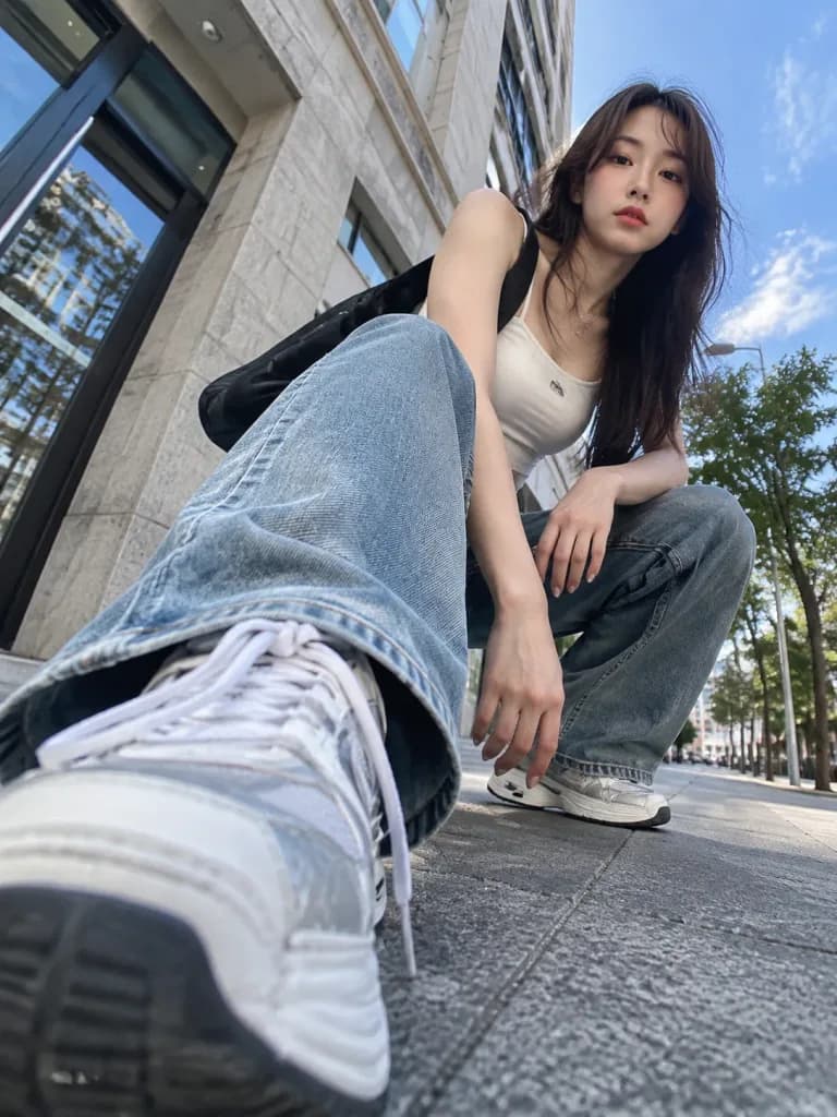 Ultra-Wide Dynamic Foreshortened Fashion Shot