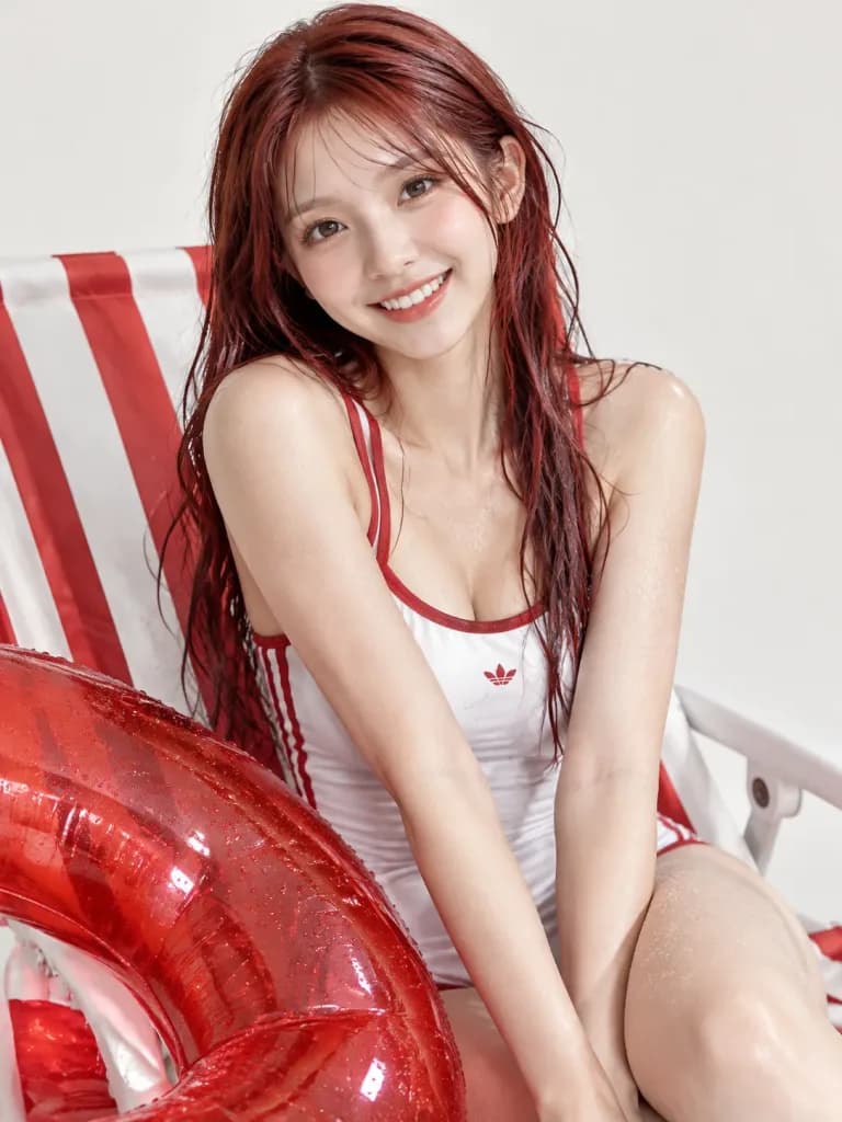 夏のラウンジチェア ライフスタイルポートレート