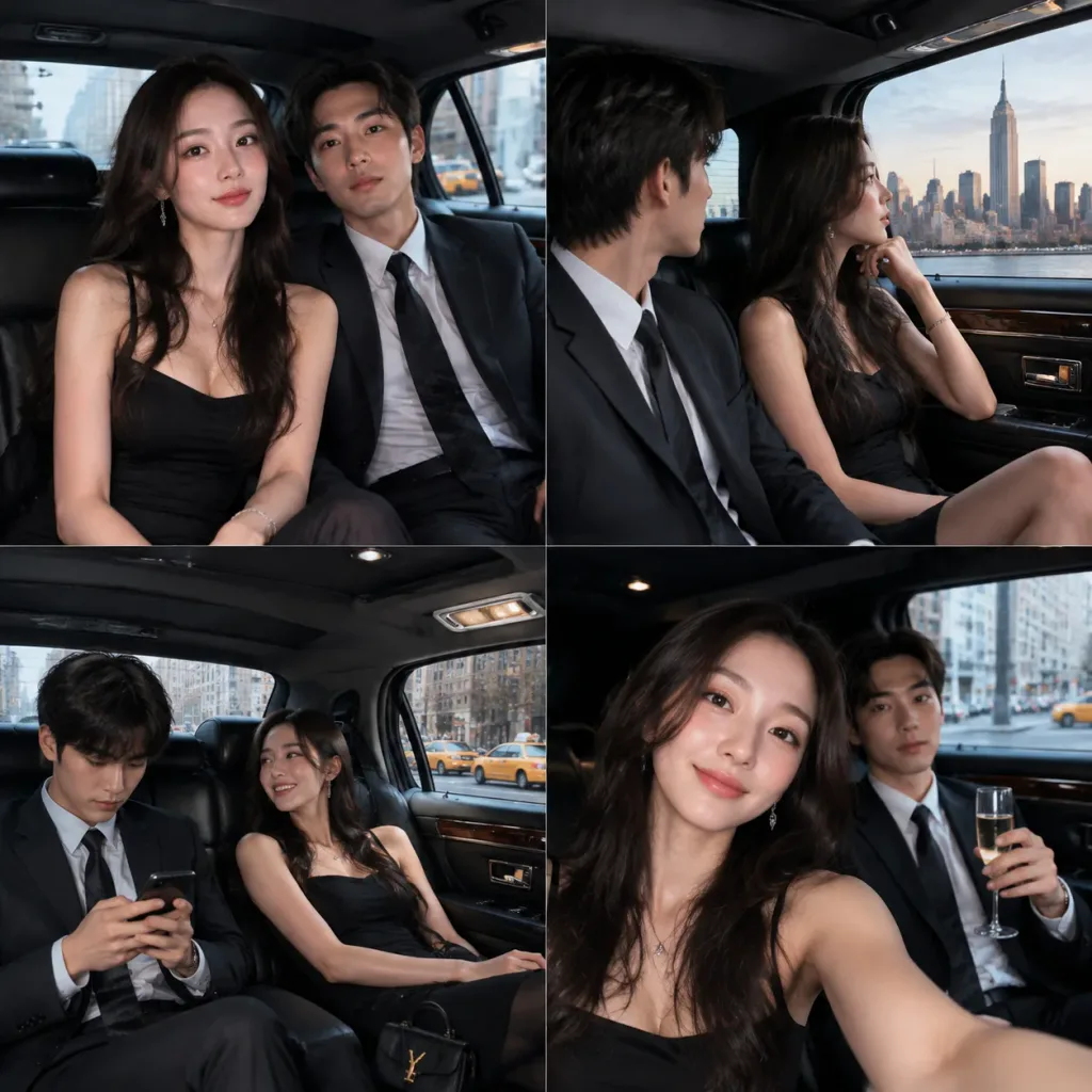 Four-Panel Limousine Ride Angles