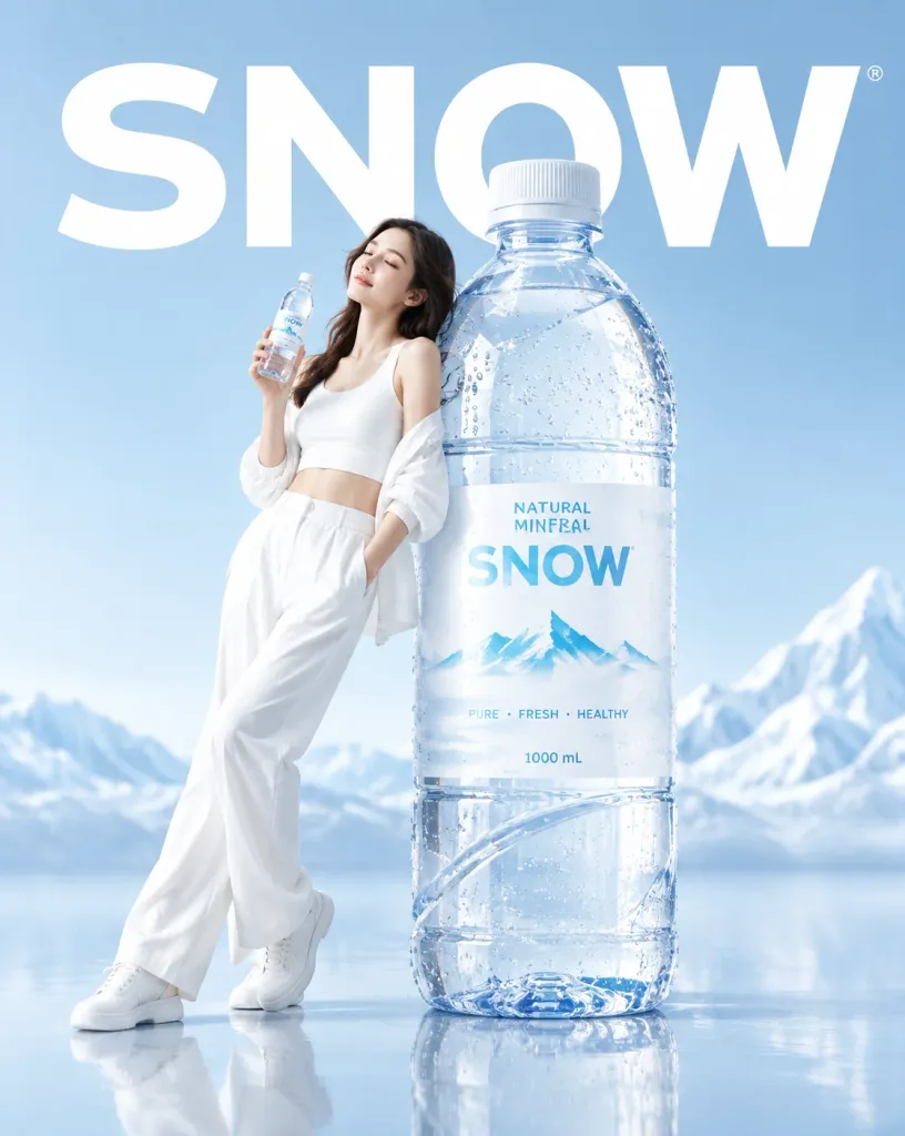 Minimalist Luxury Water Bottle Commercial