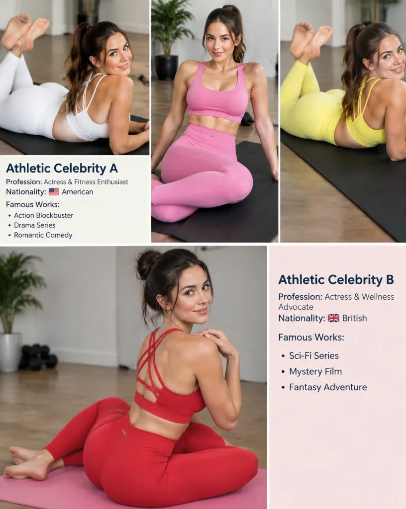 Celebrity Fitness Apparel Photoshoot Set