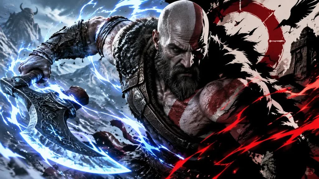 Triple Style Hybrid Kratos Portrait