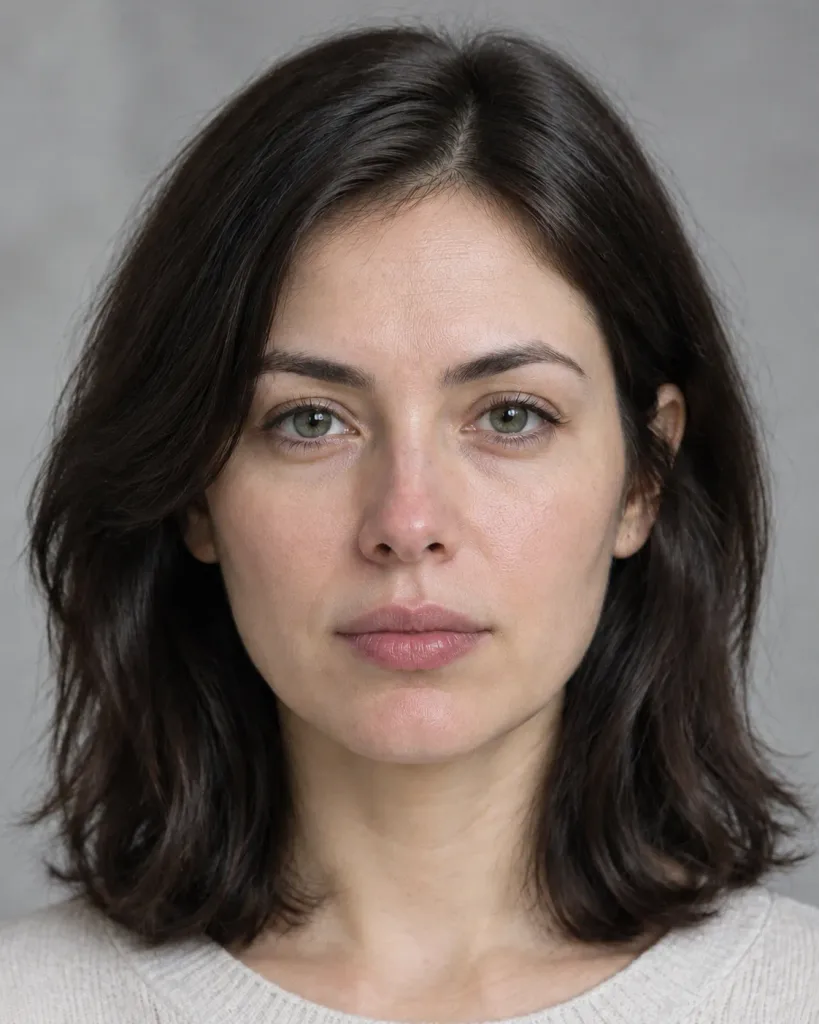 Dermatology Style Unretouched Face Portrait