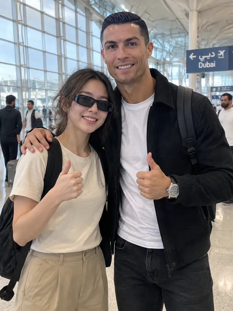 Candid Celebrity Encounter at Airport