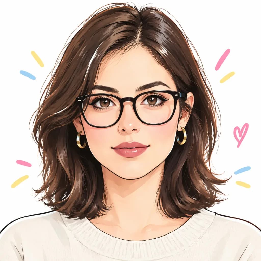 Minimalist Anime Portrait with Bold Lineart