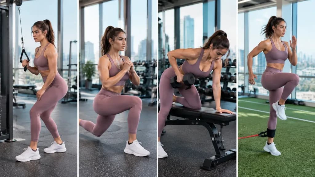 Modern Gym Workout Photo Series