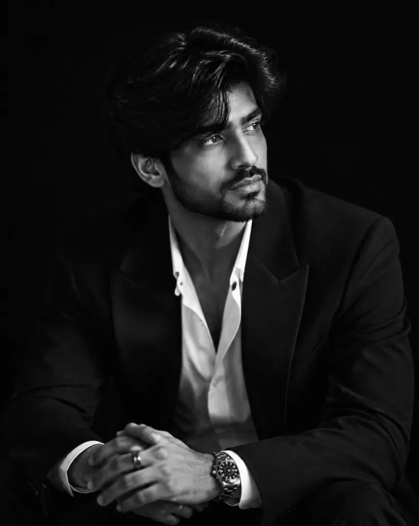 Editorial Black and White Studio Portrait