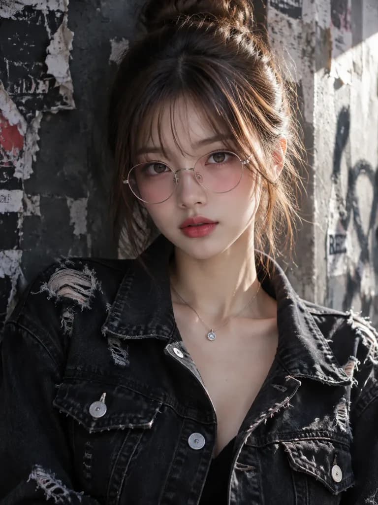 어반 데님 스트리트웨어 인물 사진