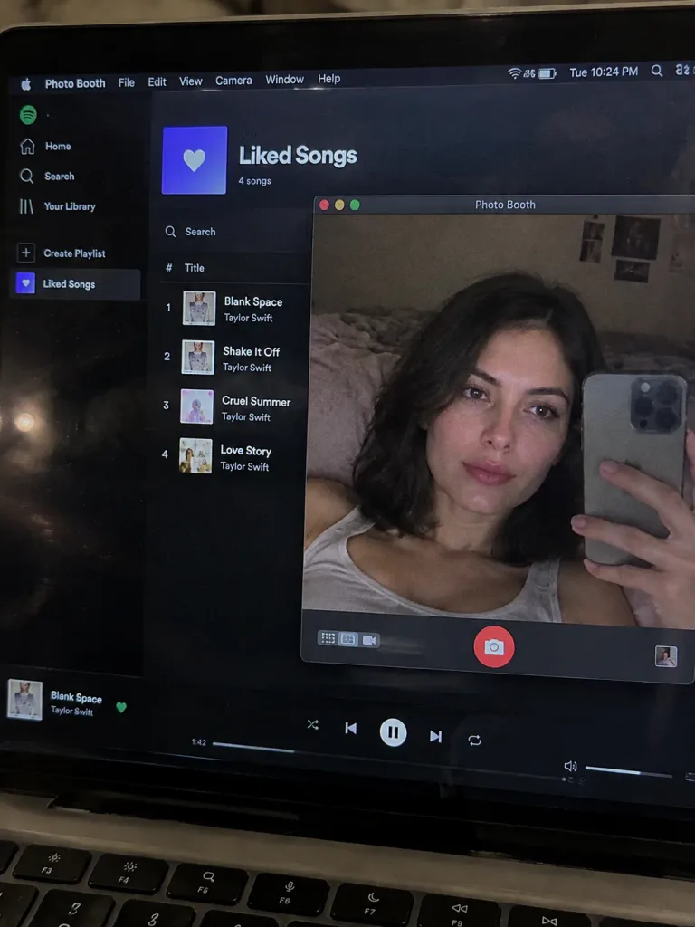 MacBook Screen POV in Dim Bedroom