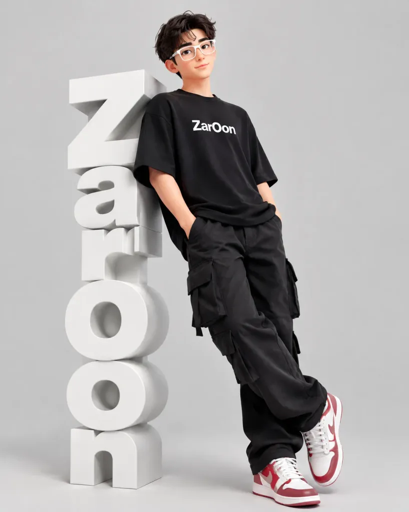 Pixar Style Fashion Editorial Portrait