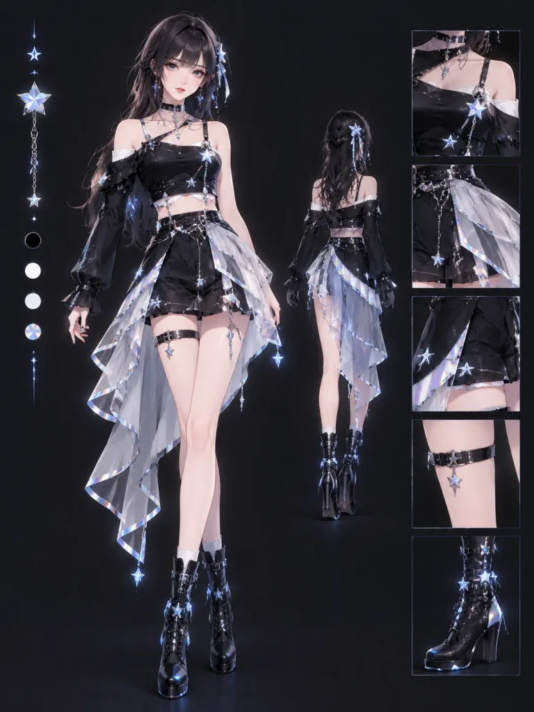 Holographic Star Debut Stage Costume