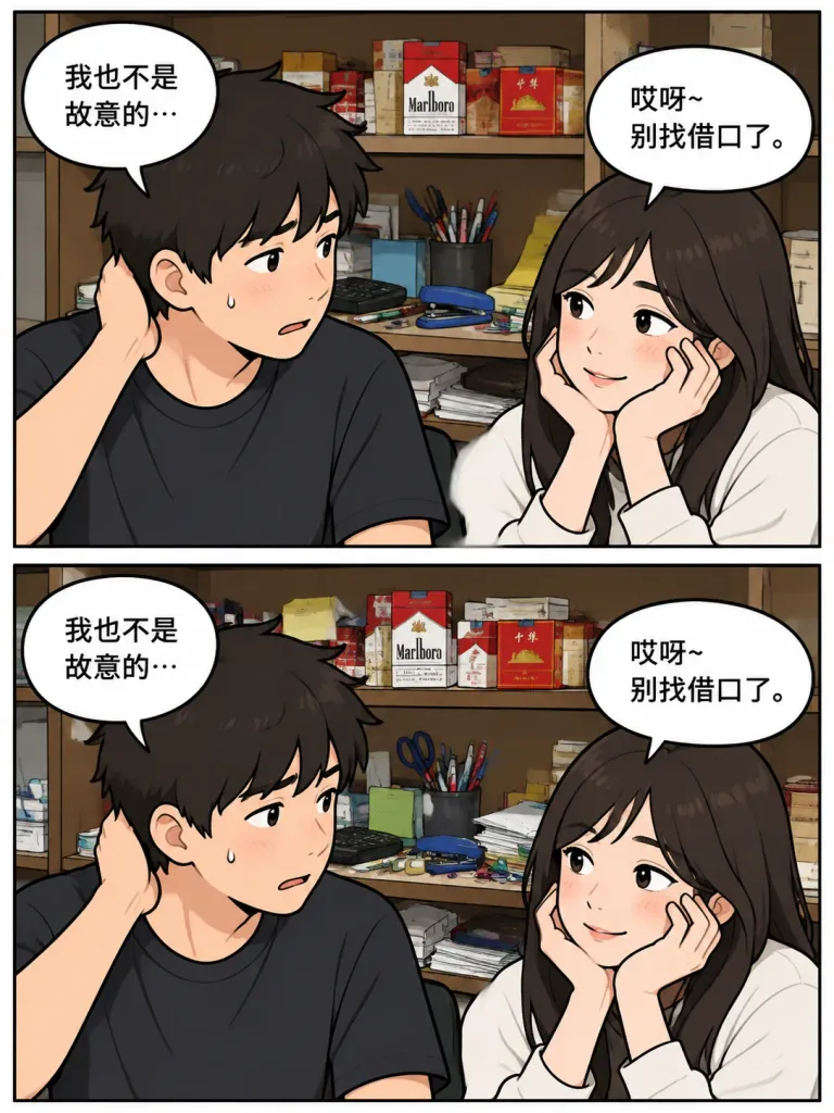 マンガのコマ背景棚変更