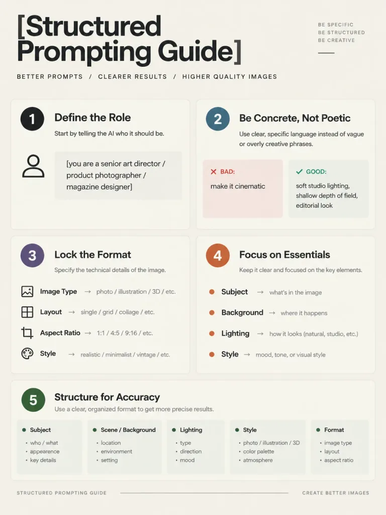 Structured Prompting Guide Poster