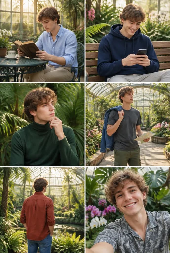 Sunlit Conservatory Photo Collage