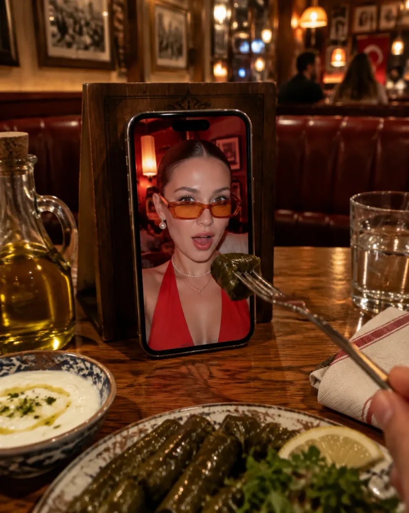 Meta Dining Photo with Smartphone Portrait
